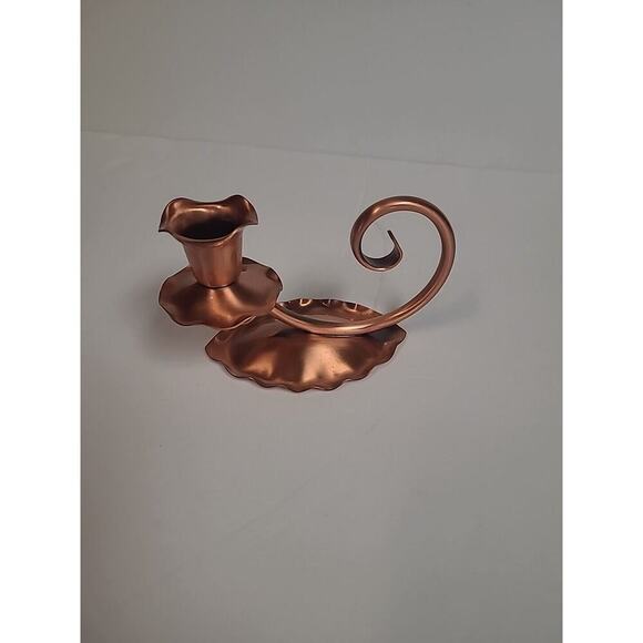 Vintage GREGORIAN Copper Arts & Crafts Hand Craft Candle Holder - Picture 3 of 9